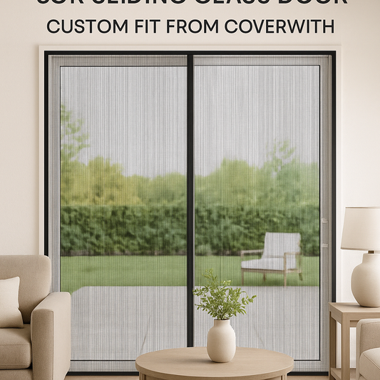 The Perfect Magnetic Screen Door for Sliding Glass Door Needs? It's Custom Fit by Coverwith!