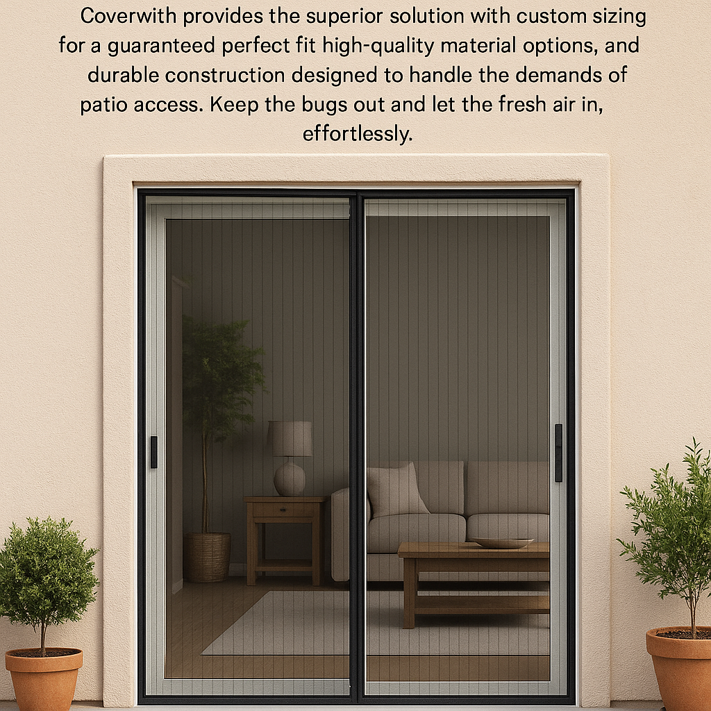Best Magnetic Screen Door for French Doors? Coverwith's Custom Fit!