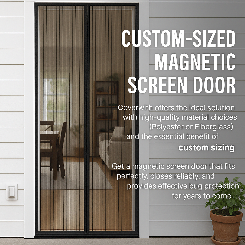 Screen Door Magnetic Magic: Why Coverwith's Custom Fit is Superior