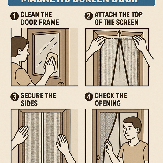How to Install a Magnetic Screen Door