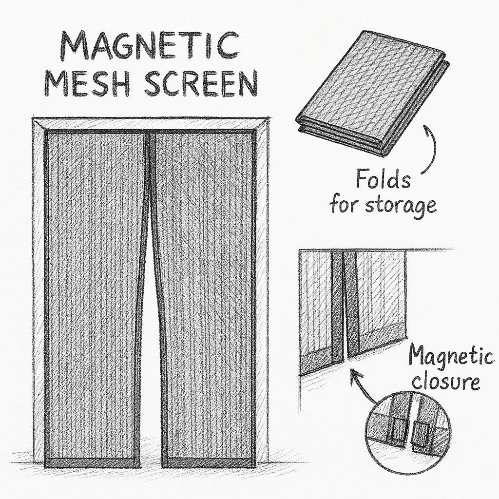 Coverwith magnetic screen door - Your gateway to a breezy home