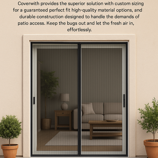 Best Magnetic Screen Door for French Doors? Coverwith's Custom Fit!