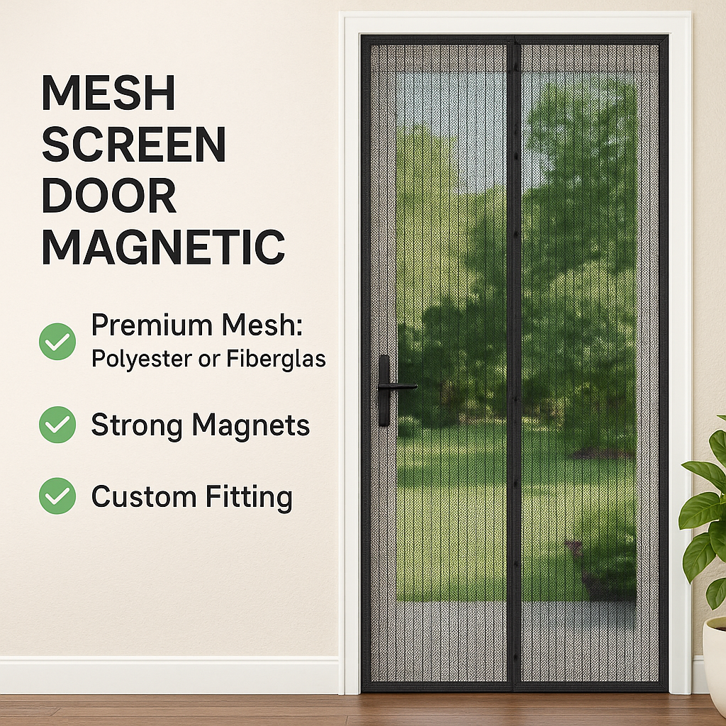 Mesh Screen Door Magnetic Closure: Why Quality & Custom Fit Matter Most