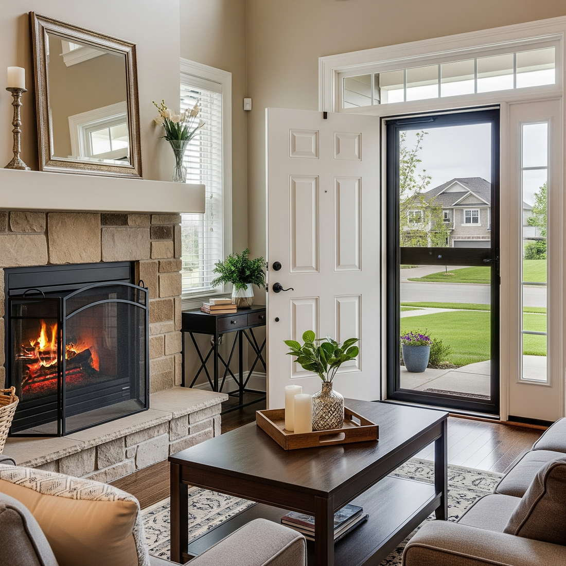 Guarding the Hearth: A Guide to Fireplace Mesh Screens and Stylish Entryways