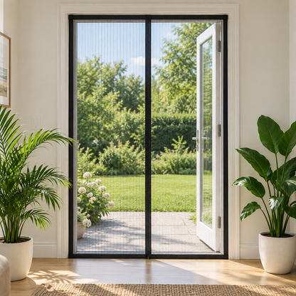 Custom Magnetic Screen Door — Regular Screen