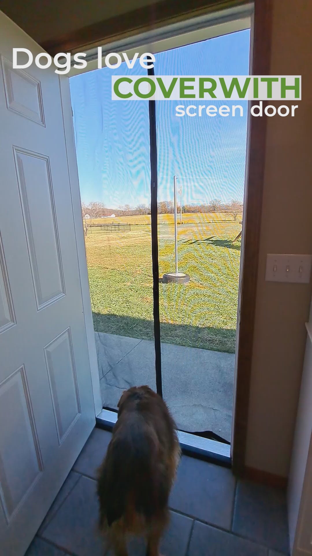 Pets Love Coverwith Magnetic Screen Door - Part1